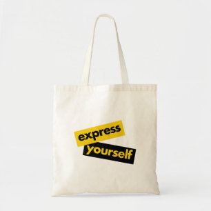 Bolso De Tela Gráfico moderno, vibrante y audaz de Express Yours