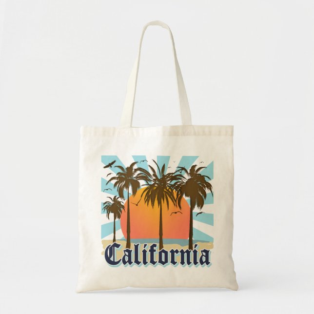 Bolso De Tela Gráfico retro del logotipo de California (Frente)