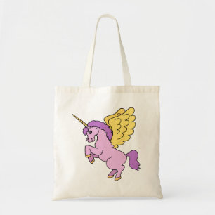 Bolso De Tela Gráfico rosado del unicornio