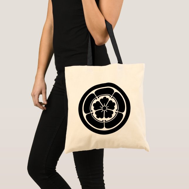 Bolso De Tela Gráfico satinado negro oda Japón (Anverso (producto))
