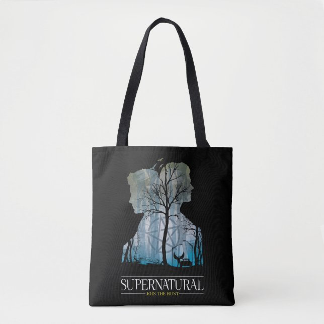 Bolso De Tela Gráfico supernatural del bosque Winchester Bros (Anverso)
