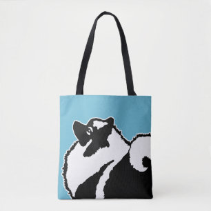 Bolso De Tela Gráficos de Keeshond - Arte de perro original lind