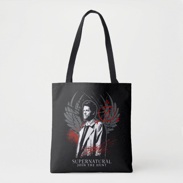 Bolso De Tela Grafiti de Castiel Supernatural (Anverso)
