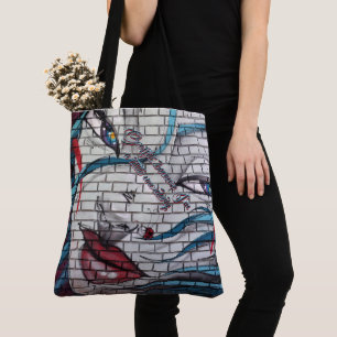 Bolso De Tela Grafiti de chica asiática