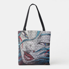 Bolso De Tela Grafiti de chica asiática
