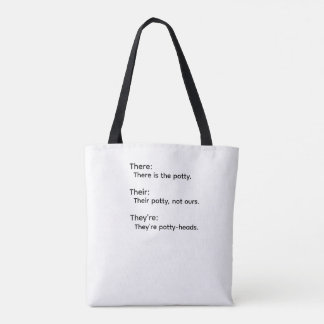 Bolso De Tela Gramática de Allí Su Ellos están