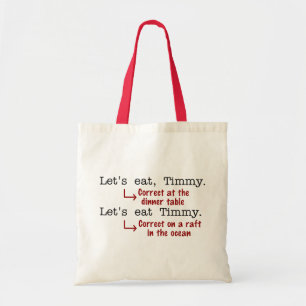 Bolso De Tela Gramática de puntuación divertida