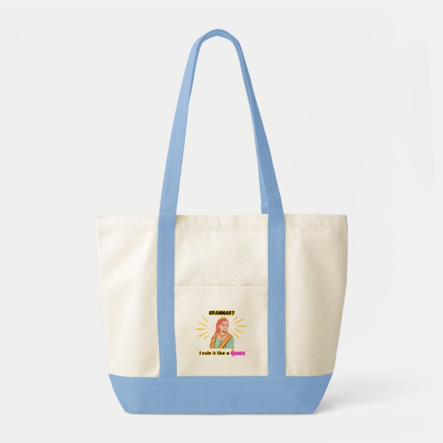 Bolso De Tela Grammar Queen Bag (Frente)