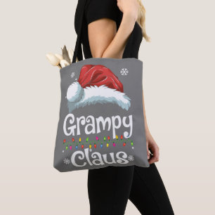 Bolso De Tela Grampy Claus Shirt, Familia Coincidiendo Grampy Cl