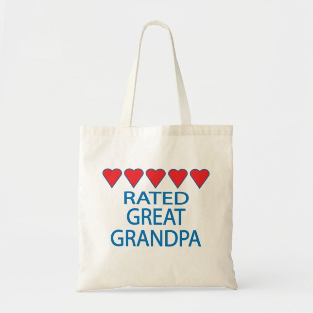 Bolso De Tela Gran Abuelo de Cinco Corazones (Frente)