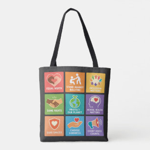 Bolso De Tela Gran admirador de los derechos humanos