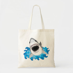Bolso De Tela Gran ataque del tiburón blanco