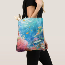 Bolso De Tela Gran Barrera de Coral