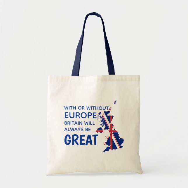 BOLSO DE TELA GRAN BRETAÑA BREXIT EUROPA (Frente)