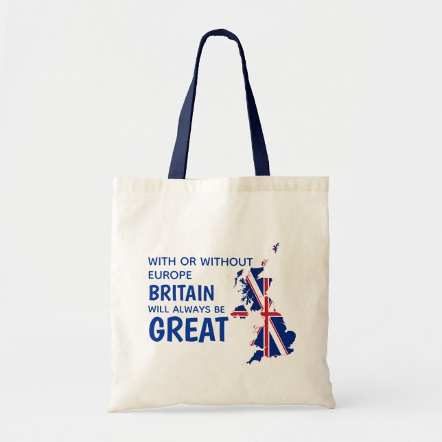 Bolso De Tela Gran Bretaña siempre será Gran BREXIT EUROPA (Frente)