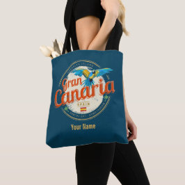 Bolso De Tela Gran Canaria Parrot Canarias España Vintage