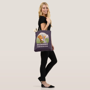 Bolso De Tela Gran Club de Compañeros de Roedores Capibara