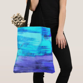 Bolso De Tela Gran Compra Abstracta de Comestibles en la Playa