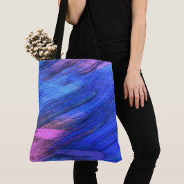 Bolso De Tela Gran Compra Abstracta de Comestibles en la Playa