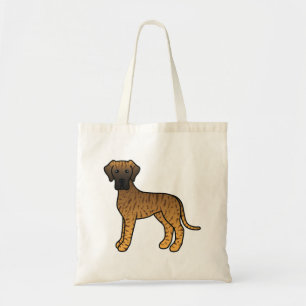 Bolso De Tela Gran Danés atigrado perro de dibujos animados lind
