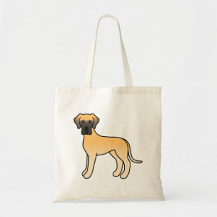Bolso De Tela Gran Danés cervato perro de dibujos animados lindo