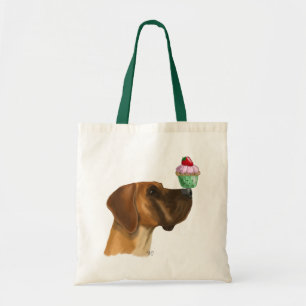 Bolso De Tela Gran danés y tarta