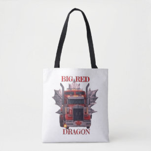 BOLSO DE TELA GRAN DRAGÓN ROJO