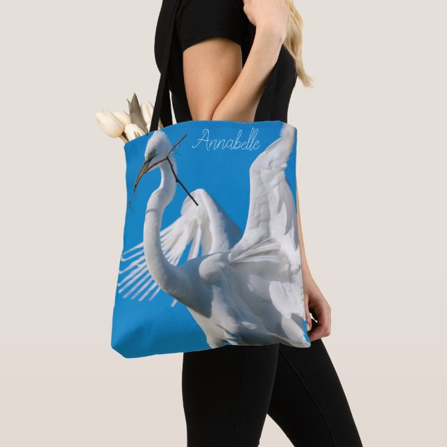 Bolso De Tela Gran Egret (Detalle)