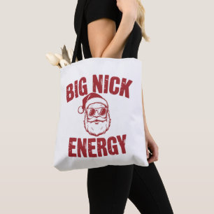Bolso De Tela Gran Energía de Nick Chiste Divertido de Santa Gro