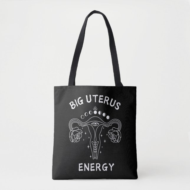 Bolso De Tela Gran feminista de energía de Uterus (Anverso)