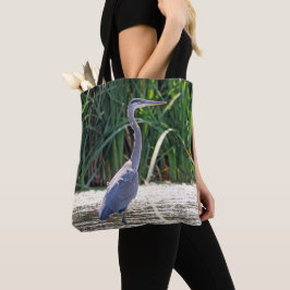 Bolso De Tela Gran garza azul