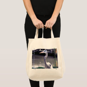 Bolso De Tela Gran garza azul