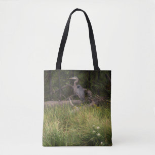 Bolso De Tela Gran garza azul 8917