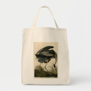 Bolso De Tela Gran garza azul de los pájaros de América de Audub