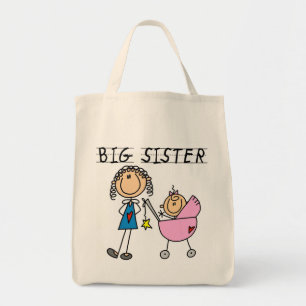 Bolso De Tela Gran Hermana con camisetas y regalos de hermanita