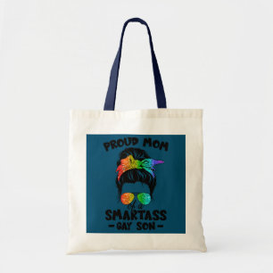 Bolso De Tela Gran Madre Orgullosa de un hijo gay inteligente Or