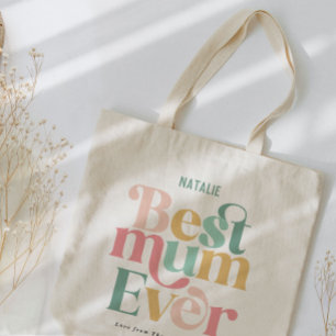 Bolso De Tela Gran Mamá multifoto elegante
