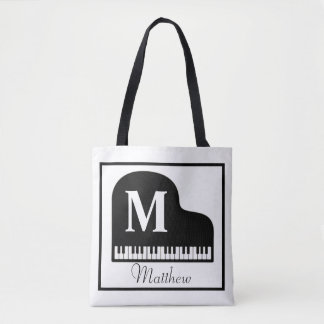 Bolso De Tela Gran monograma pianista personalizado