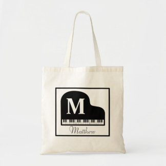Bolso De Tela Gran monograma pianista personalizado