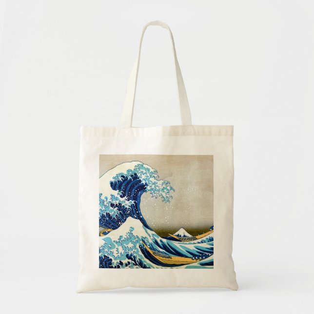 Bolso De Tela Gran ola de Kanagawa (Frente)