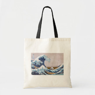 Bolso De Tela Gran ola de tsunami frente a Kanagawa Japón por Ho