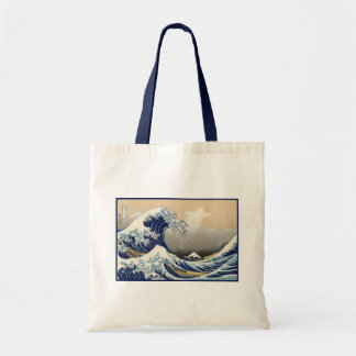 Bolso De Tela Gran ola náutica de Kanagawa del Monte Fuji Japón