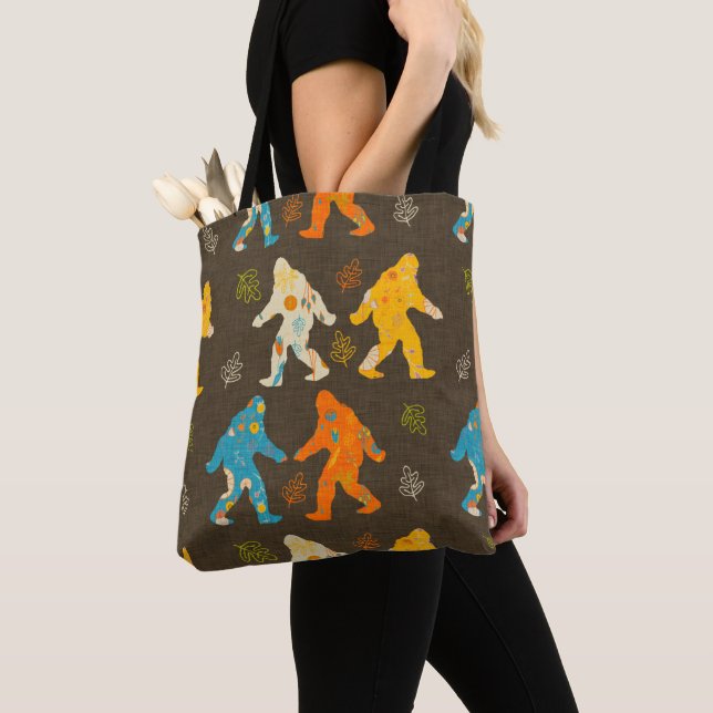 Bolso De Tela Gran pie Sasquatch Brown (Detalle)
