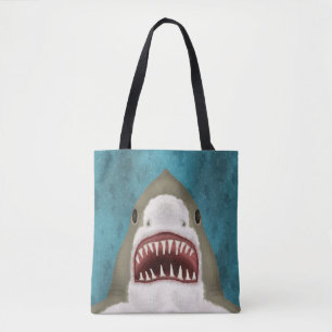 Bolso De Tela Gran playa náutica de los pescados divertidos del