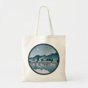 Bolso De Tela Gran Reflexión del Lago Sacandaga Nueva York