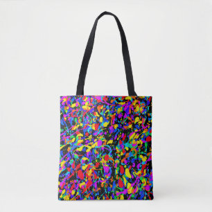 Bolso De Tela Gran Salpicadura - Tote