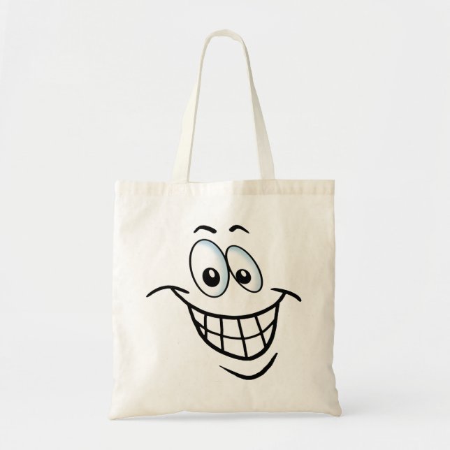 Bolso De Tela Gran sonrisa Personalizado (Frente)