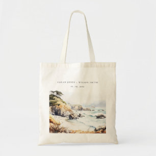 Bolso De Tela Gran Sur, California Paisaje Acuarela Boda