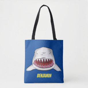 Bolso De Tela Gran tiburón blanco significa ilustracion personal