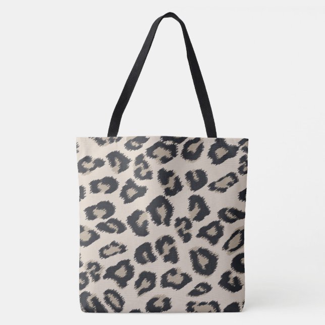 Bolso De Tela Gran Tote de moda de leopardo (Anverso)
